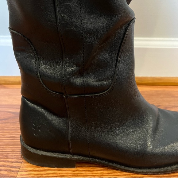 Frye Paige Tall Riding Boot - Black - Size 8 - Picture 8 of 16